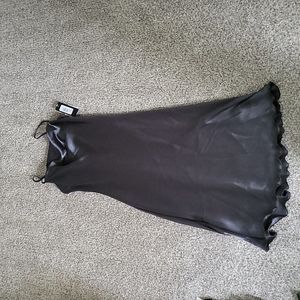 Bebe cowl neck satin midi